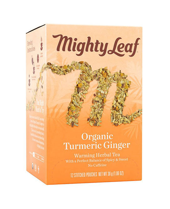 MIGHTY LEAF ORGANIC TURMERIC GINGER 12PK